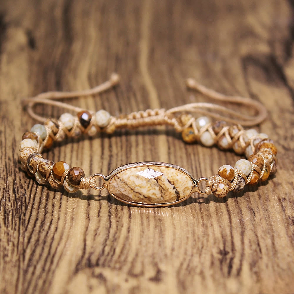FuAttract Clarity Balance & Energy Natural Amethyst Healing Bracelet - Picture Jasper - image 18
