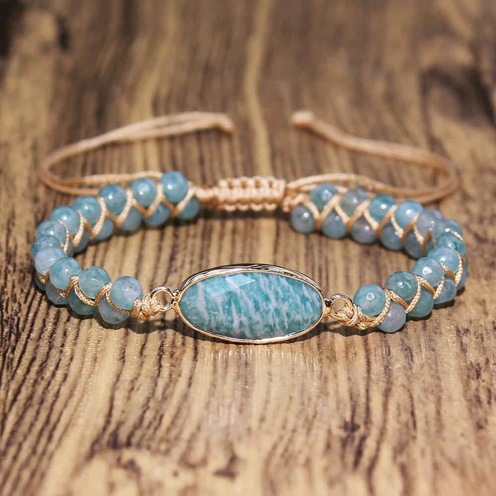 FuAttract Clarity Balance & Energy Natural Amethyst Healing Bracelet - Amazonite - image 19