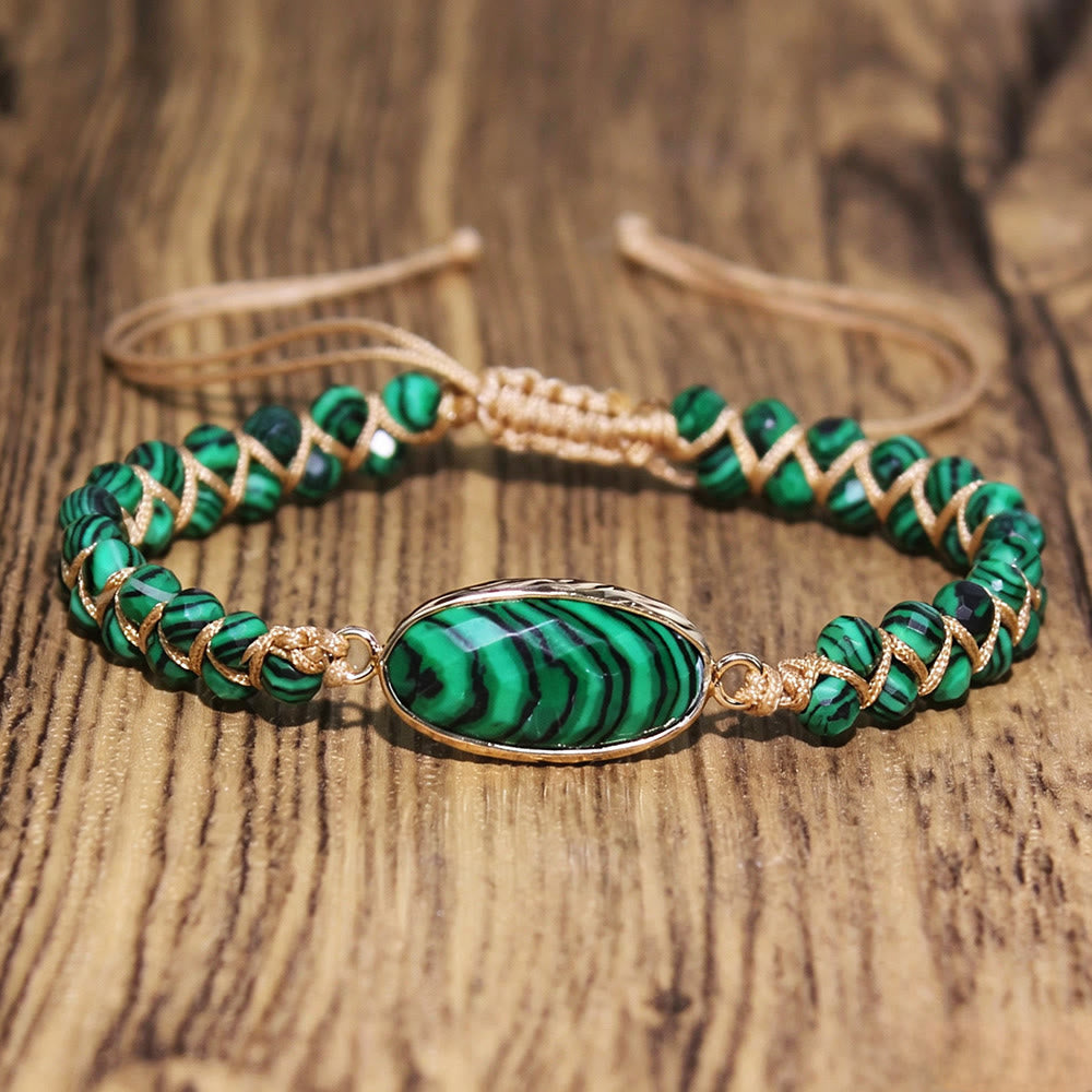 FuAttract Clarity Balance & Energy Natural Amethyst Healing Bracelet - Malachite - image 21