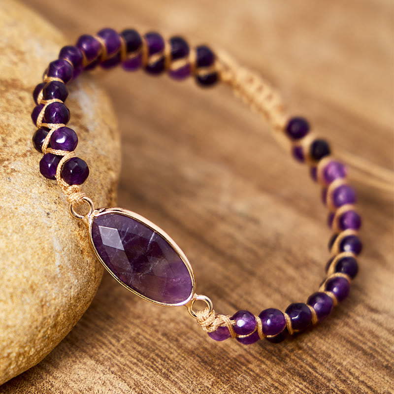 FuAttract Clarity Balance & Energy Natural Amethyst Healing Bracelet - image 1