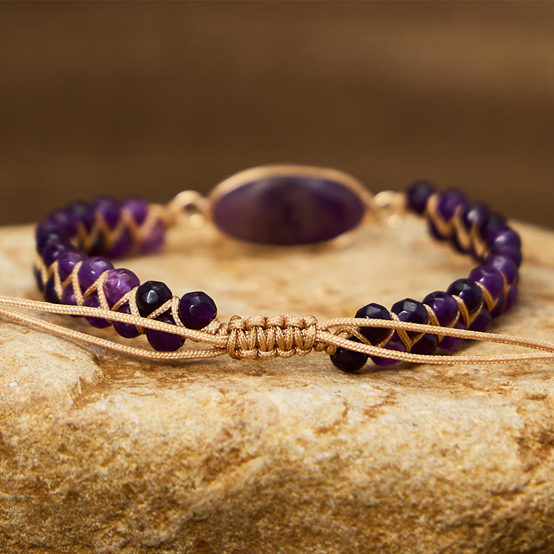 FuAttract Clarity Balance & Energy Natural Amethyst Healing Bracelet - image 3
