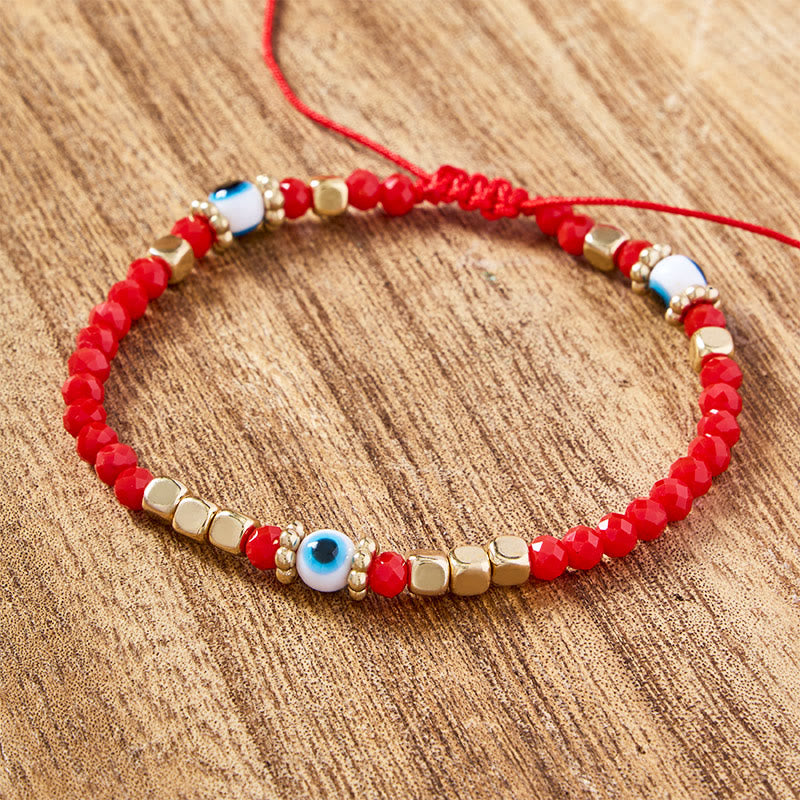 FuAttract Protection Luck & Peace Glaze Evil Eye Red String Bracelet - image 1