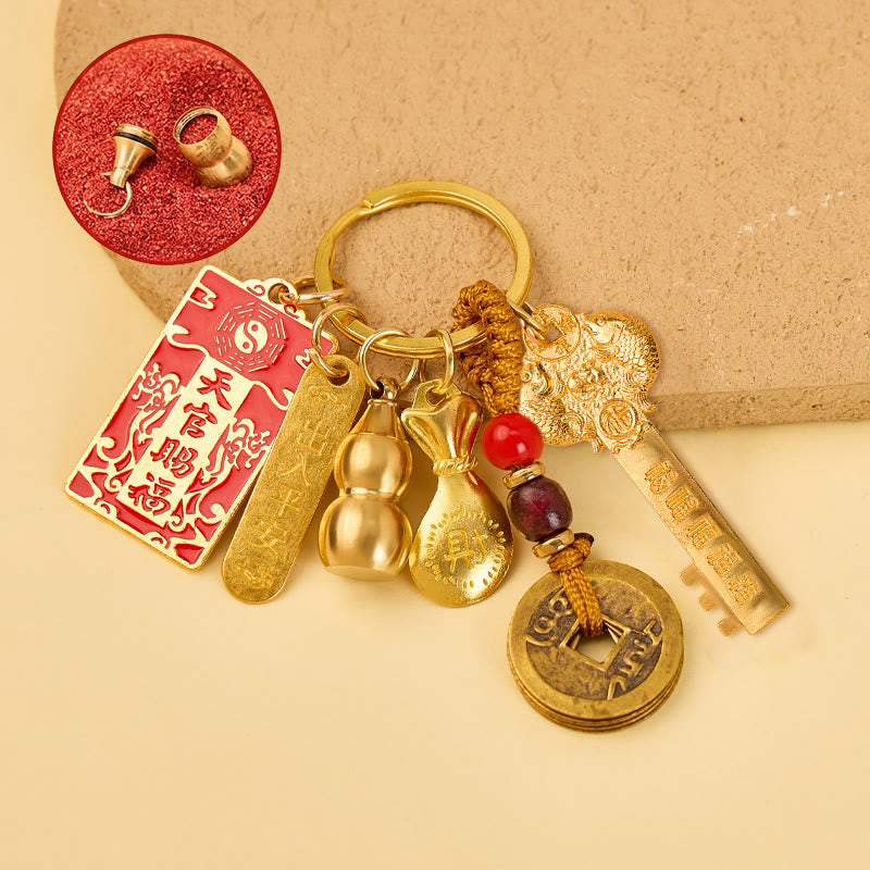 FuAttract Luck Protection & Prosperity Alloy Chinese Zodiac Keychain - Rat - image 0