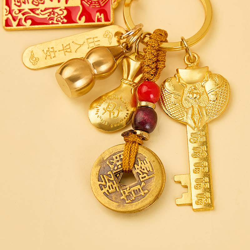 FuAttract Luck Protection & Prosperity Alloy Chinese Zodiac Keychain - image 12