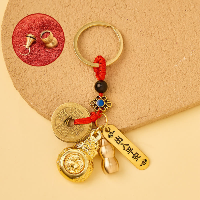 FuAttract Luck Wealth & Protection Chinese Zodiac Fortune Money Bag Car Keychain - Rabbit - image 6