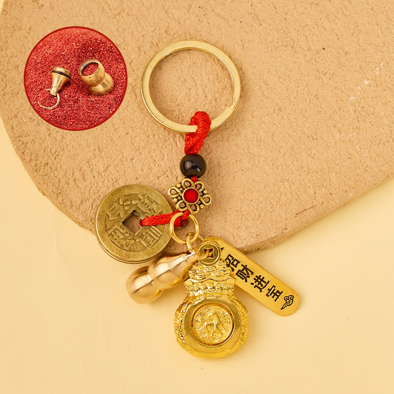 FuAttract Luck Wealth & Protection Chinese Zodiac Fortune Money Bag Car Keychain - Horse - image 9