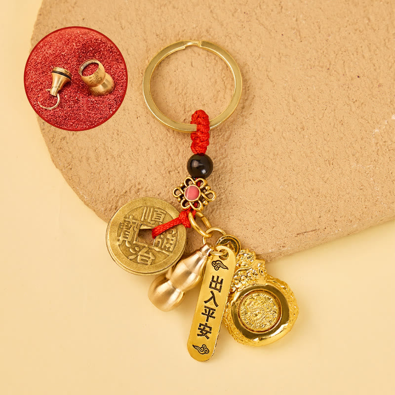 FuAttract Luck Wealth & Protection Chinese Zodiac Fortune Money Bag Car Keychain - Snake - image 8