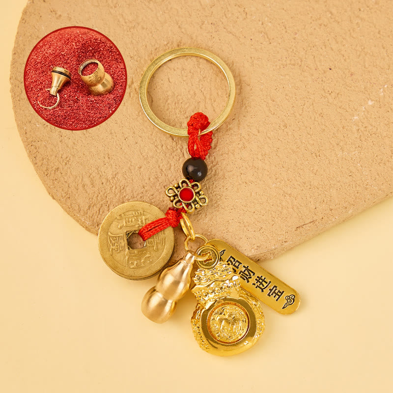 FuAttract Luck Wealth & Protection Chinese Zodiac Fortune Money Bag Car Keychain - Rooster - image 12