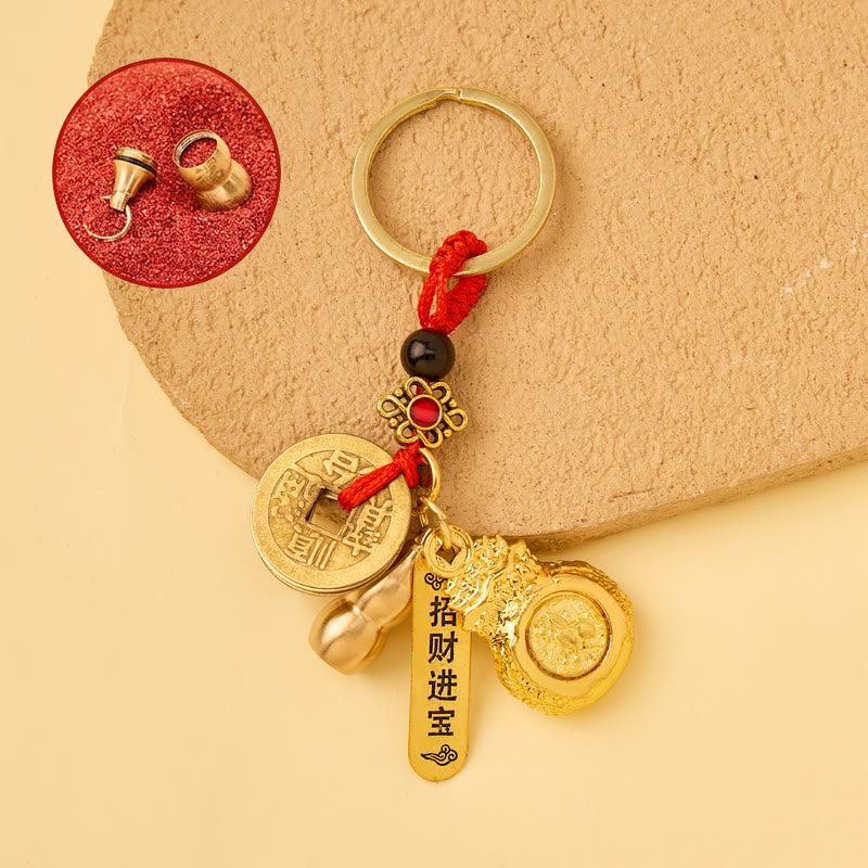 FuAttract Luck Wealth & Protection Chinese Zodiac Fortune Money Bag Car Keychain - Dog - image 13