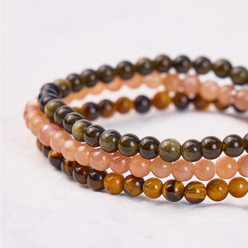 FuAttract Confidence Strength & Leadership Leo Zodiac Triple Layer Astrology Bracelet - image 3