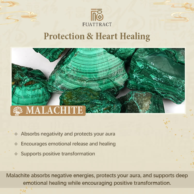 FuAttract Transformation Protection & Prosperity Malachite Fu Charm Bracelet - image 8