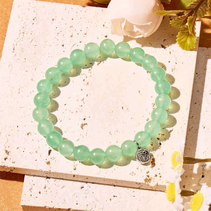 FuAttract Luck Prosperity & Blessing Natural Green Aventurine Bracelet With Fu Charm - image 2