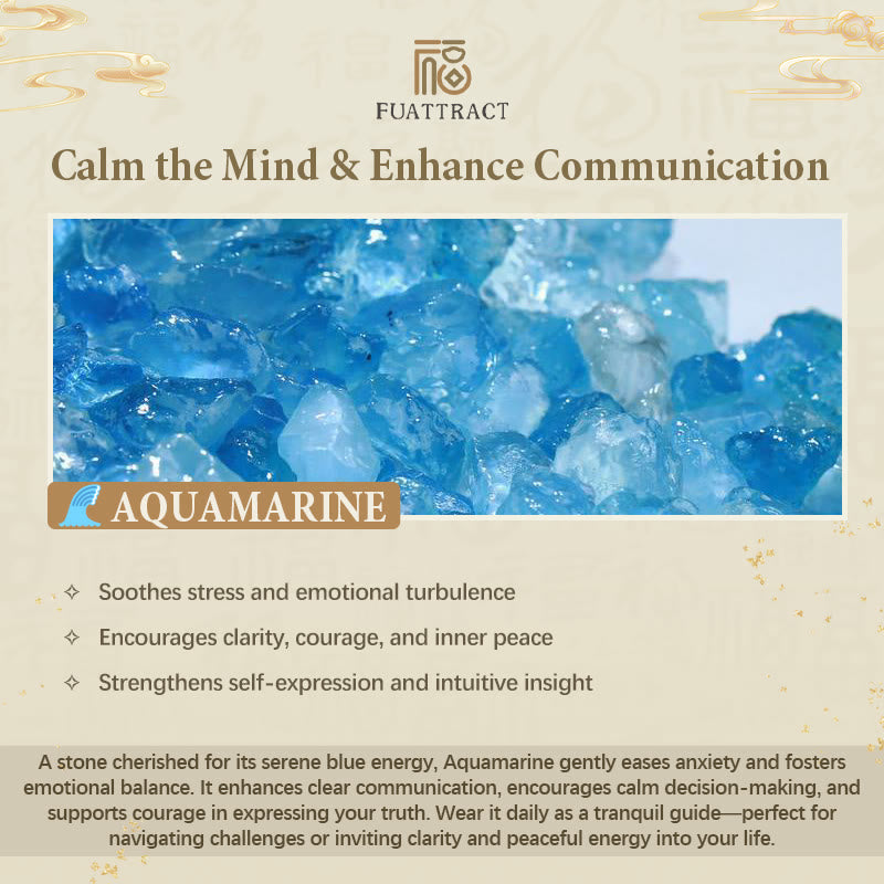 FuAttract Protection & Harmony Aquamarine Bracelet Fu Charm for Everyday Wear - image 8