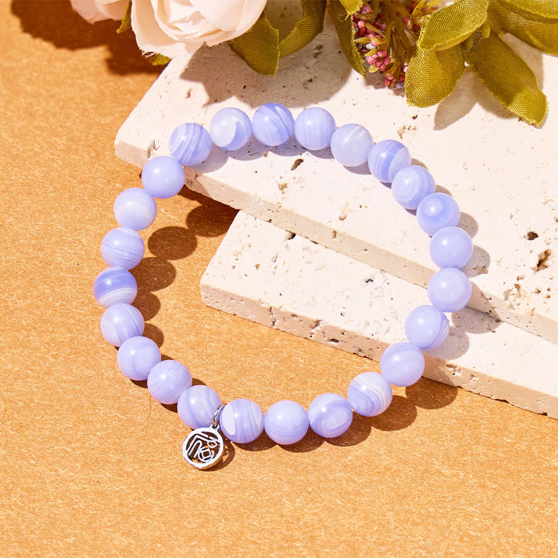 FuAttract Harmony Protection & Good Fortune Purple Agate Fu Pendant Bracelet - image 3