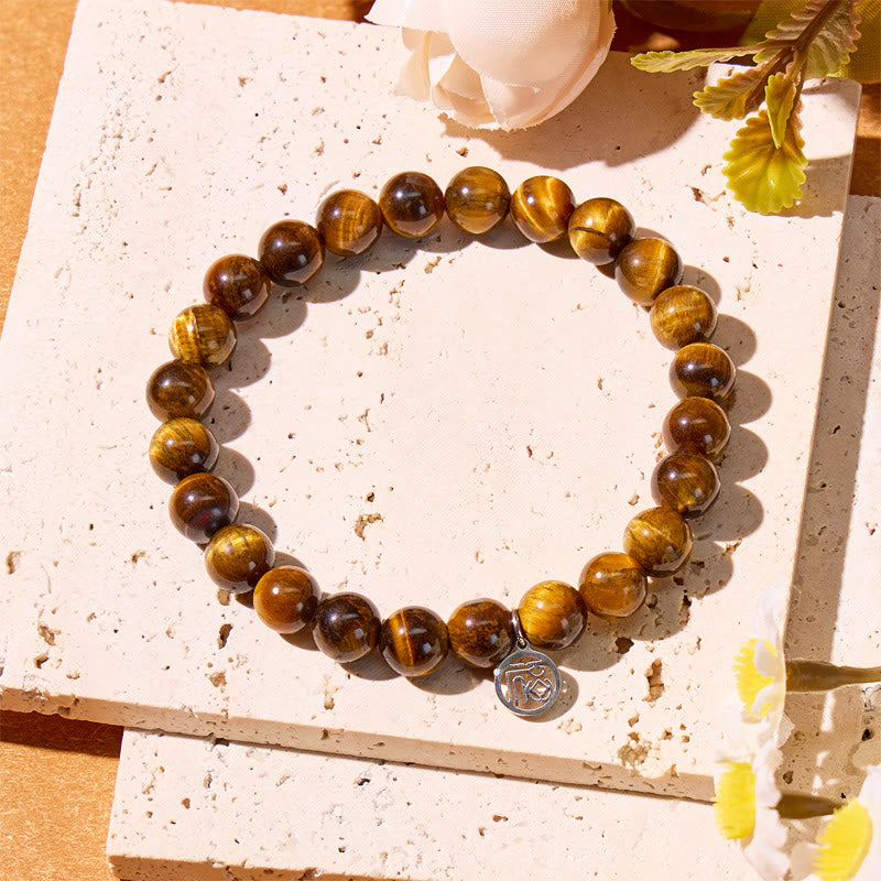 FuAttract Confidence Protection & Prosperity Tiger Eye Bracelet With Fu Charm - image 2
