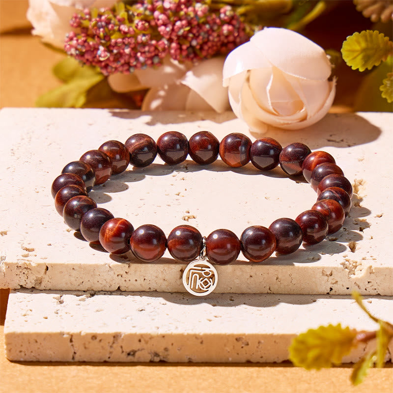 FuAttract Motivation Courage & Good Fortune Red Tiger's Eye Fu Charm Bracelet - image 1