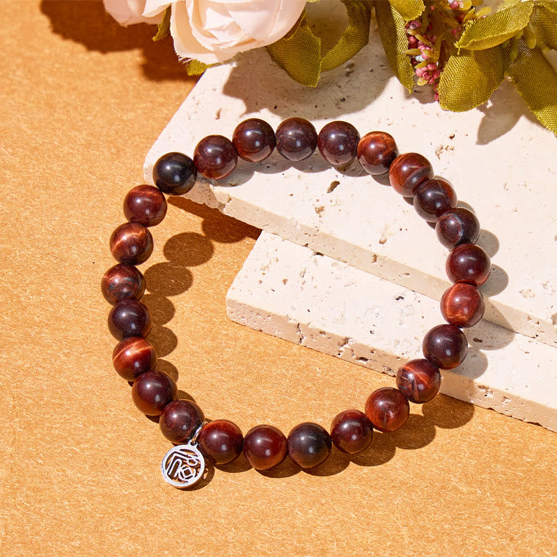 FuAttract Motivation Courage & Good Fortune Red Tiger's Eye Fu Charm Bracelet - image 3