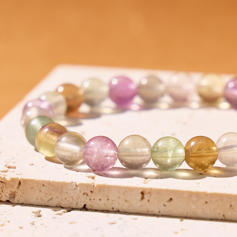 FuAttract Balance Clarity & Positive Energy Rainbow Fluorite Fu Charm Bracelet - image 6