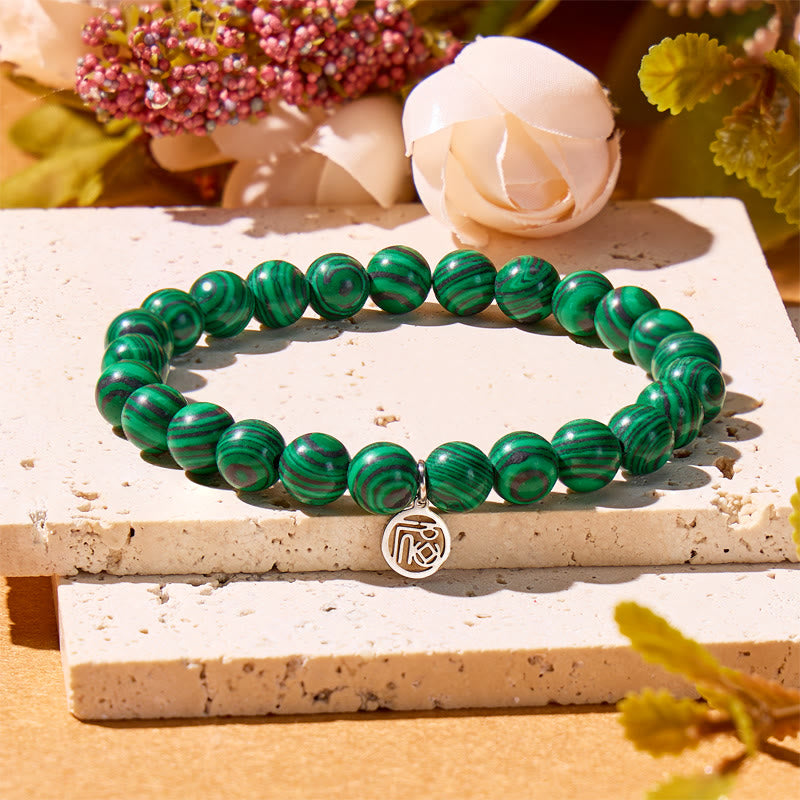 FuAttract Transformation Protection & Prosperity Malachite Fu Charm Bracelet - image 1