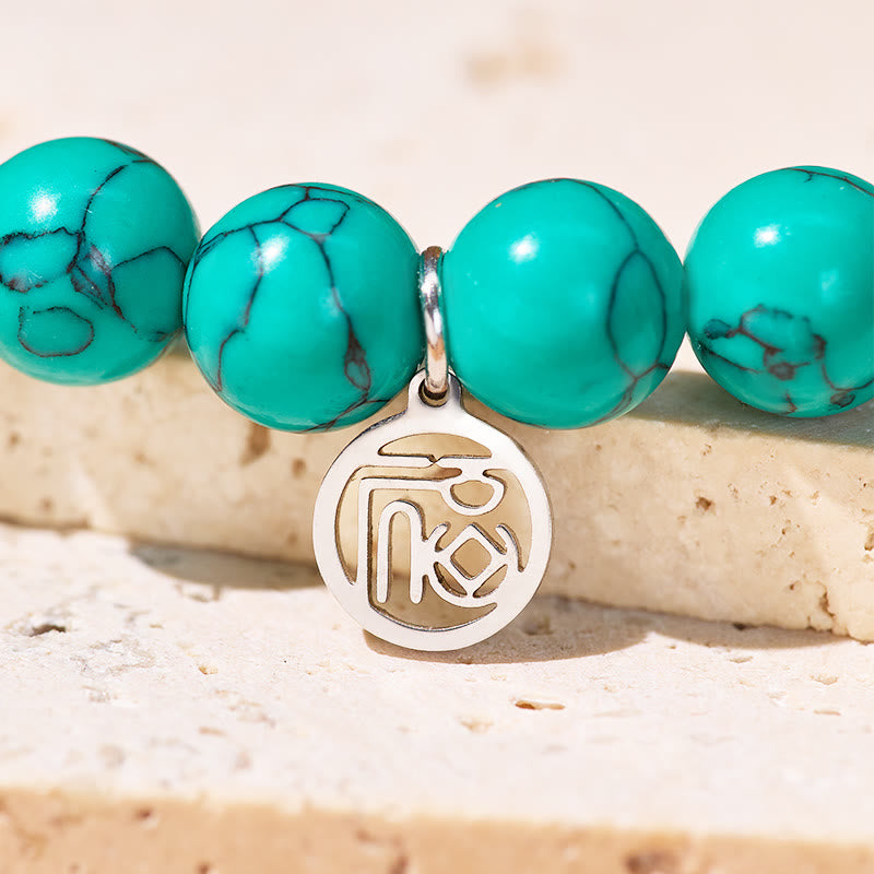 FuAttract Luck Protection & Prosperity Turquoise Bracelet WIth Fu Pendant - image 5