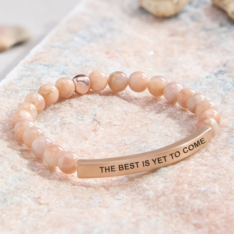 FuAttract The Best Is Yet To Come Sunstone Tube Engraved Hope Bracelet - image 1