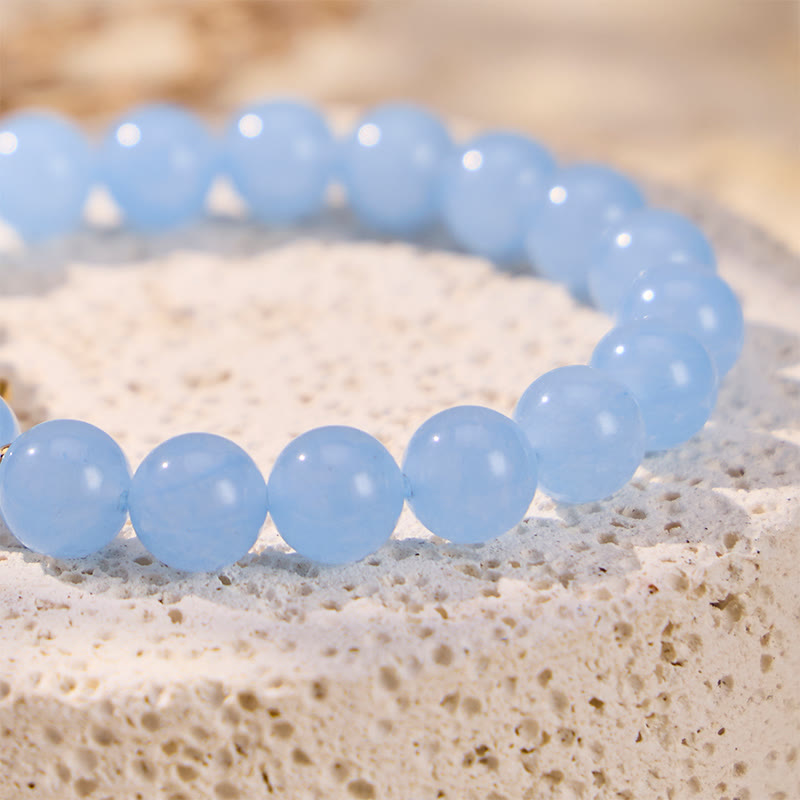 FuAttract Calm Energy Protection & Prosperity Light Sea Blue Agate Pixiu Fortune Crystal Bracelet - image 4