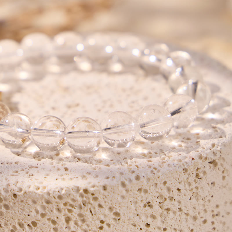 FuAttract Clarity Protection & Prosperity Clear Quartz Pixiu Wealth Bracelet - image 5