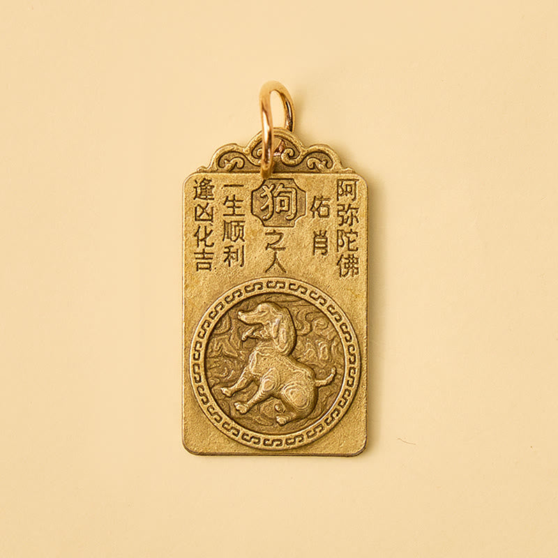 FuAttract Brass Chinese Zodiac Hundred Blessings Jar Guardian Buddha Five Emperor Coins Calabash Keychain - image 27