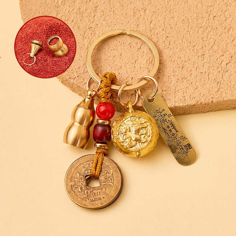 FuAttract Wealth Prosperity & Good Fortune Chinese Zodiac Treasure Bowl Keychain - Tiger - image 13
