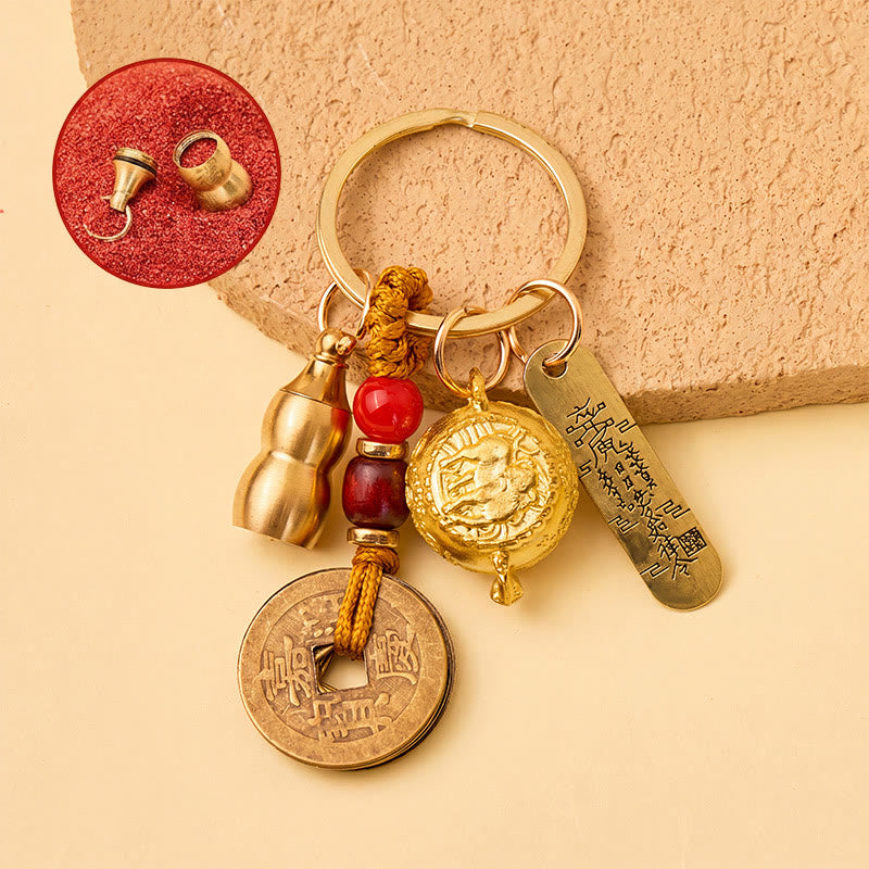 FuAttract Wealth Prosperity & Good Fortune Chinese Zodiac Treasure Bowl Keychain - Goat - image 23