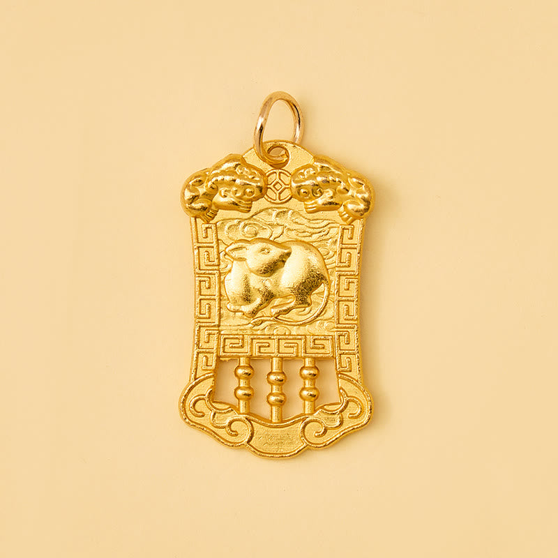 FuAttract Wealth Success & Achievement Brass Chinese Zodiac Abacus Lucky Keychain - image 9