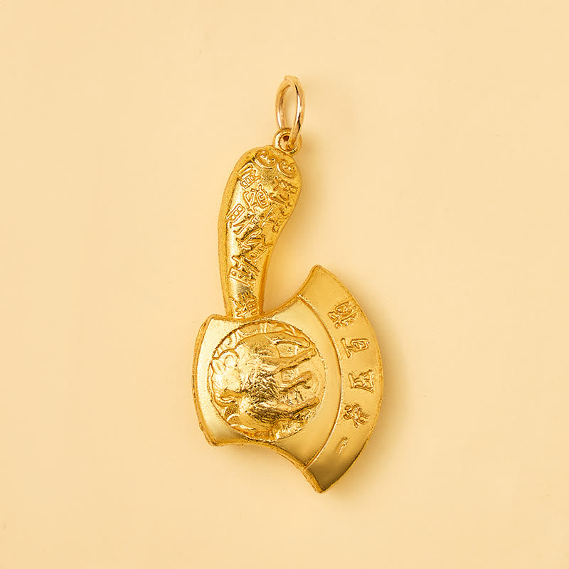 FuAttract Prosperity Luck & Fortune Brass Chinese Zodiac Blessing Axe Keychain With Pixiu - image 23