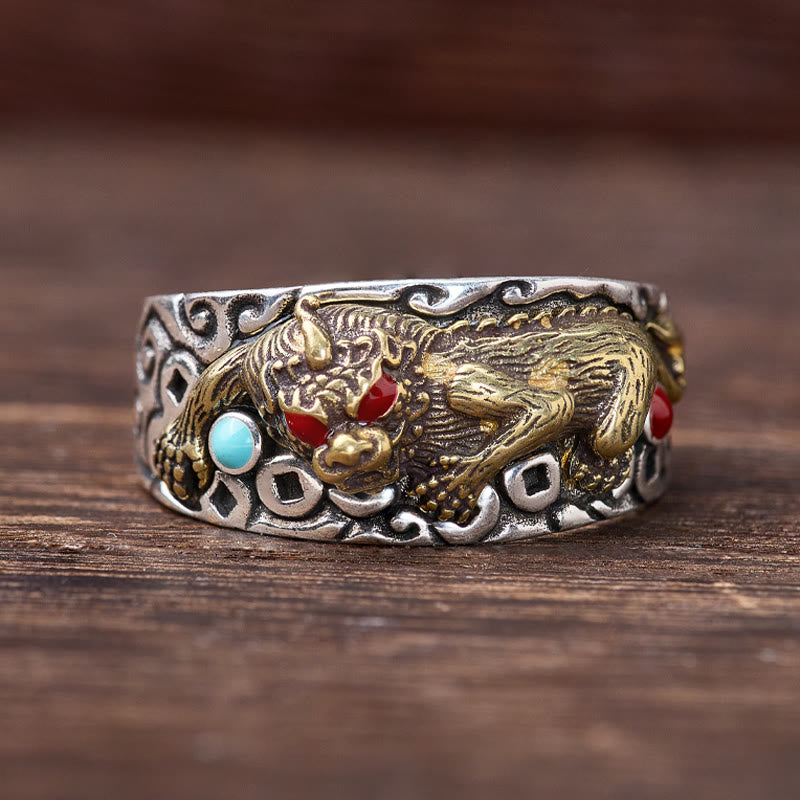 FuAttract Wealth Protection & Power Vintage Pixiu Feng Shui Ring for Men - image 1