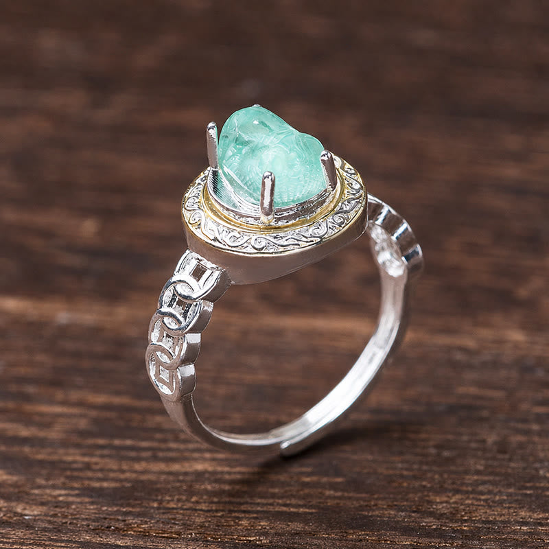 FuAttract Wealth Protection & Good Fortune Glaze Coin Rotating Ring - image 2