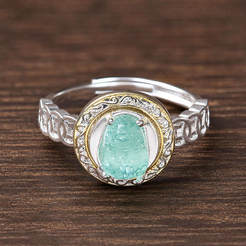 FuAttract Wealth Protection & Good Fortune Glaze Coin Rotating Ring - image 4