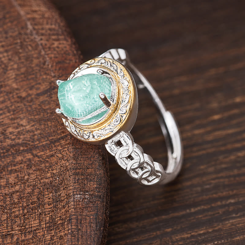 FuAttract Wealth Protection & Good Fortune Glaze Coin Rotating Ring - image 5