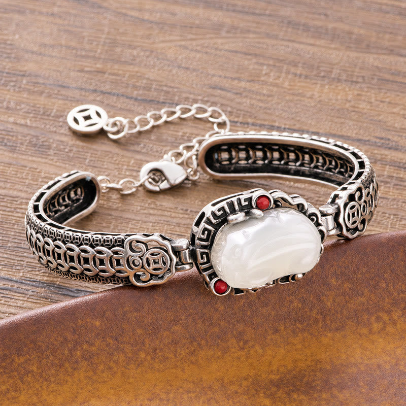 FuAttract Wealth Protection & Prosperity Copper Coin Vintage Bracelet - image 2