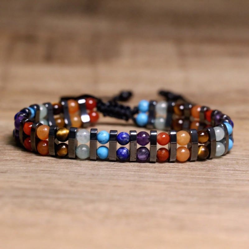 FuAttract Protection Clarity Inner Strength Tiger's Eye & Hematite Bracelet - Seven Chakra Crystal - image 13