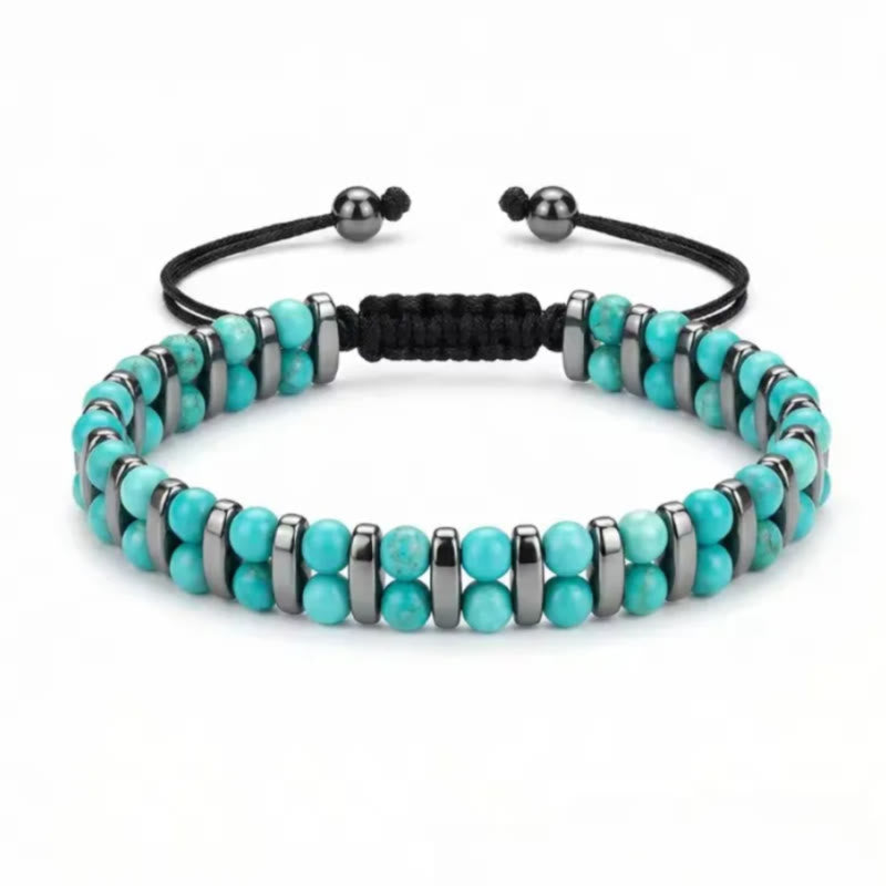 FuAttract Protection Clarity Inner Strength Tiger's Eye & Hematite Bracelet - Turquoise - image 15