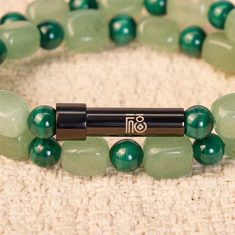FuAttract Wishbeads Prosperity & Growth – Malachite & Green Aventurine Intention Bracelet - image 4