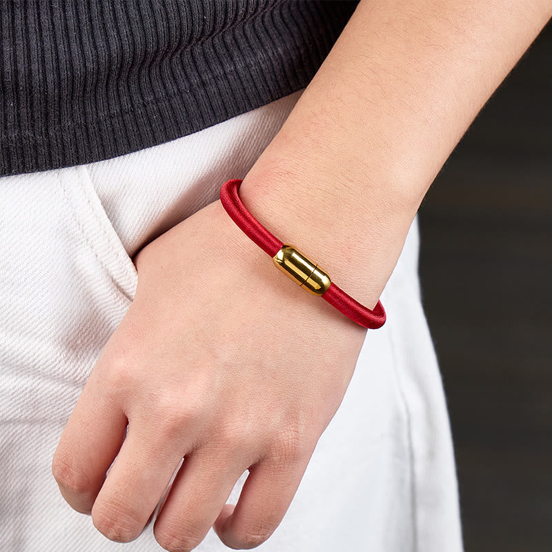 FREE Today: Protection Good Fortune & Prosperity Cinnabar Burgundy Red Fu Bracelet - image 19
