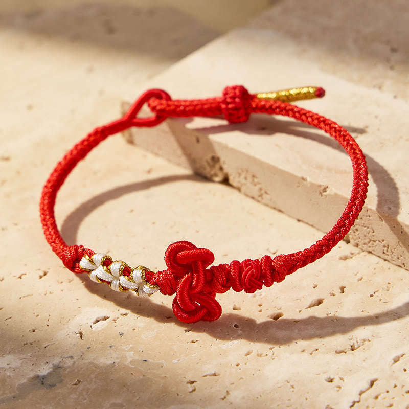 FuAttract Good Luck Wisdom & Success Wenchang Knot Handmade Red String Bracelet - image 7