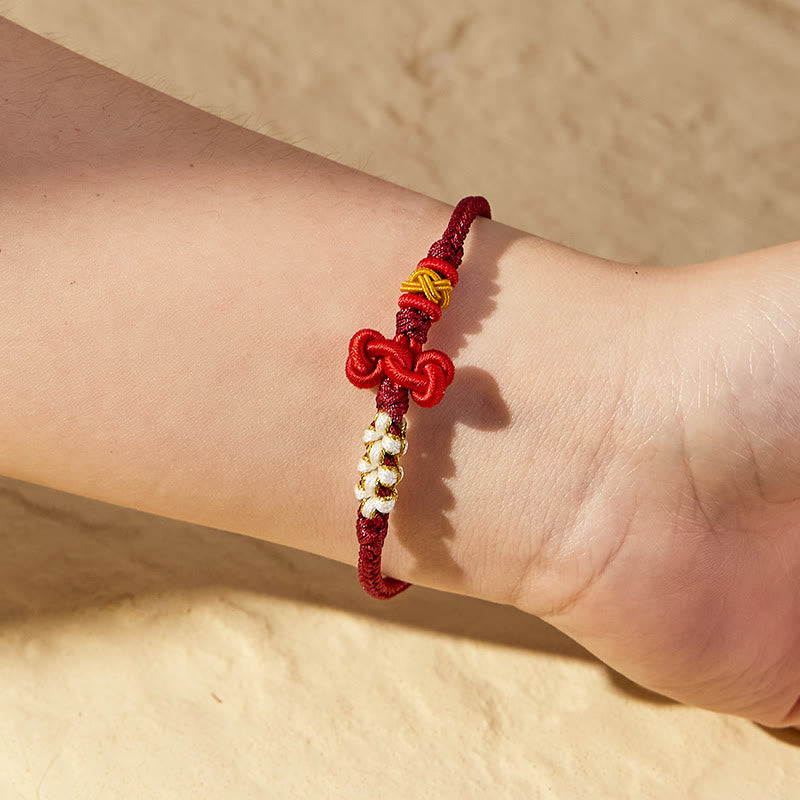 FuAttract Good Luck Wisdom & Success Wenchang Knot Handmade Red String Bracelet - image 12