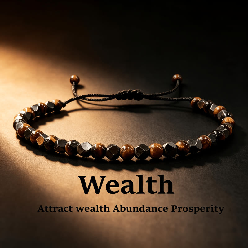 FREE Today: Protection Strength & Confidence Tiger's Eye Hematite Energy Braided Bracelet - image 4