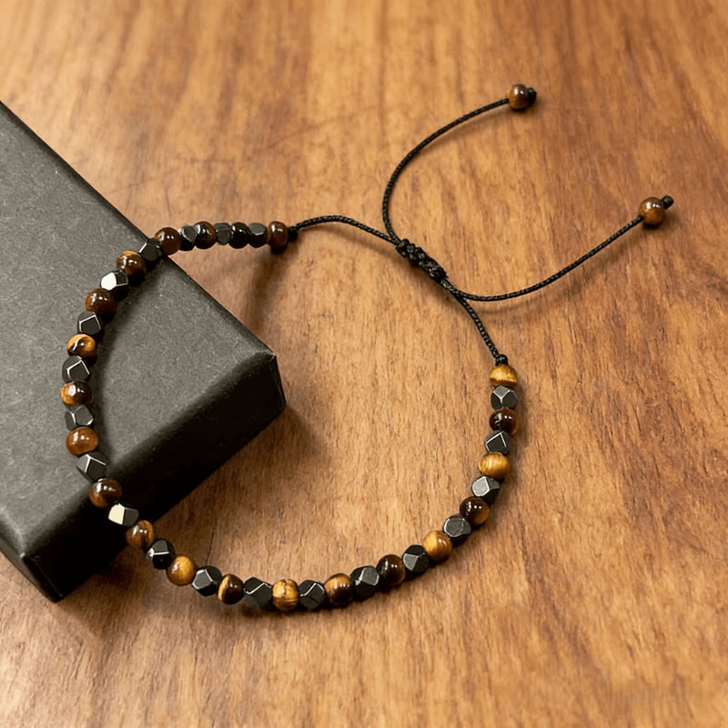 FREE Today: Protection Strength & Confidence Tiger's Eye Hematite Energy Braided Bracelet - image 1