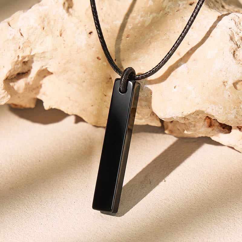 FuAttract Black Obsidian Pendant Adjustable Necklace – Protection & Grounding Energy - Tube - image 9