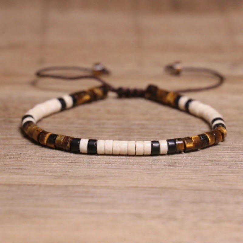 FuAttract Balance Protection & Positive Energy Blue Imperial Stone Tiger's Eye Amazonite Natural Stone Braided Bracelet - Multicolor Tiger's Eye - image 20