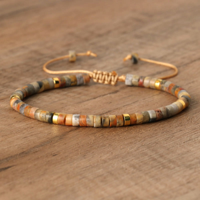 FuAttract Balance Protection & Positive Energy Blue Imperial Stone Tiger's Eye Amazonite Natural Stone Braided Bracelet - Crazy Agate - image 40