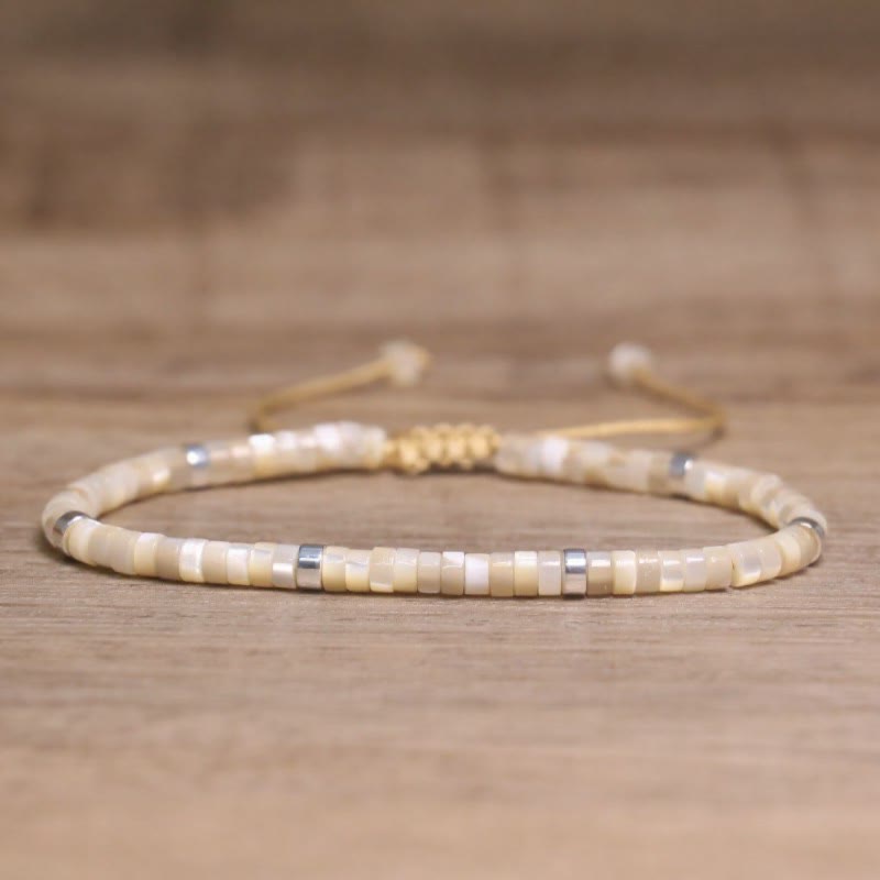 FuAttract Balance Protection & Positive Energy Blue Imperial Stone Tiger's Eye Amazonite Natural Stone Braided Bracelet - Yellow Trochidae Silver - image 99