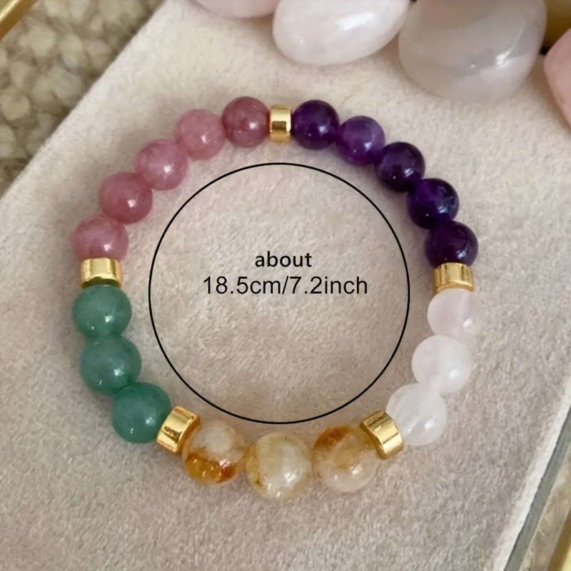 FuAttract Luck Prosperity & Harmony Five Color Crystal Fortune Wealth Bracelet - image 5